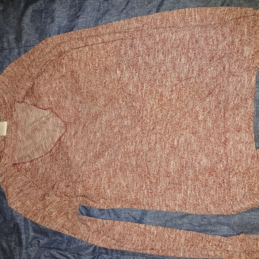 Self Esteem Maroon Long Sleeve Fitted Polo Blouse